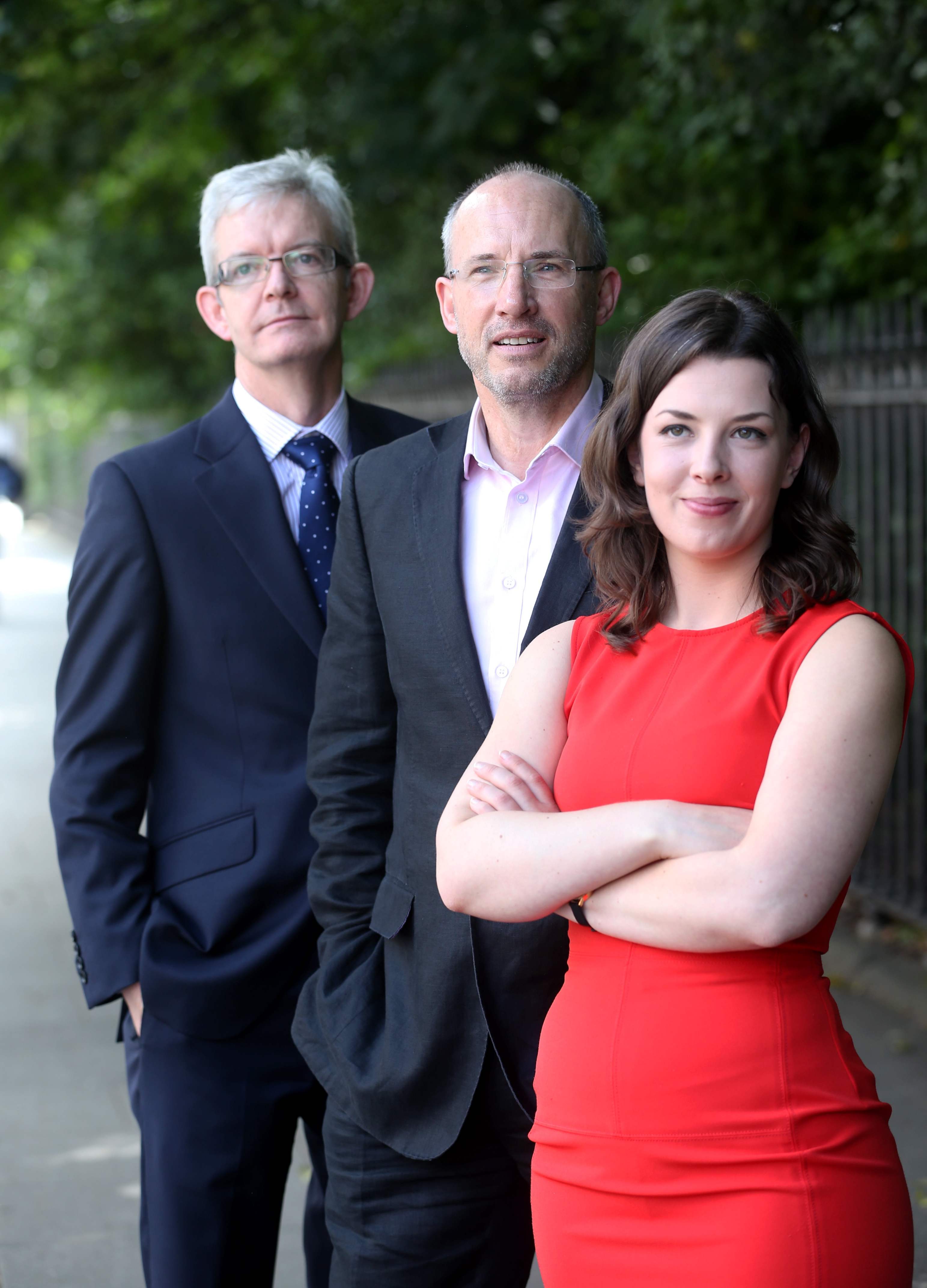 left to right: Joe Healy, Manager of Enterprise Irelands HPSU Accelerate Department, Anthony Quigley, Chairman, Code Institute and Helen Norris, Marketing Manager, Kernel Capital. Picture Jason Clarke