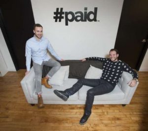 Bryan Gold, Co-Founder & CEO and Adam Rivietz, Co-Founder & CSO at #paid New York HQ (Photo: Business Wire)
