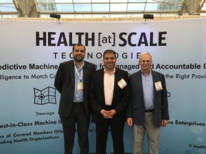 HEALTH[at]SCALE executive leadership team (left to right): CEO Zeeshan Syed, CMO Mohammed Saeed, CTO John Guttag