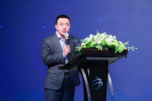 Zhang Bing, CEO of Jiuye SCM, in Series C+ funding ceremony