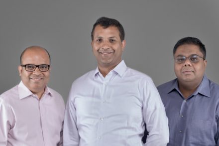 Confluera Founders, from left to right: Bipul Sinha, Co-founder and Chairman; Abhijit Ghosh, Co-founder and CEO; and, Niloy Mukherjee, Co-founder and Chief Architect
