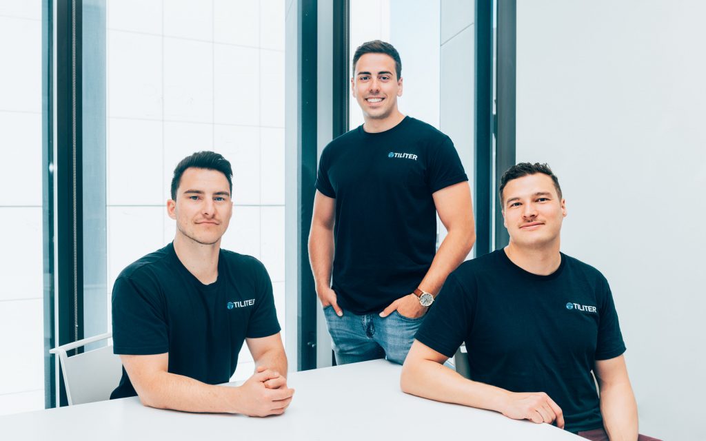 Tiliter's Co-Founders Chris Sampson, Martin Karafilis and Marcel Herz (left to right)