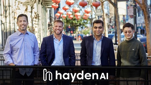 Hayden AI co-founders Michael Byrne, Chris Carson, Vaibhav Ghadiok, and Bo Shen.