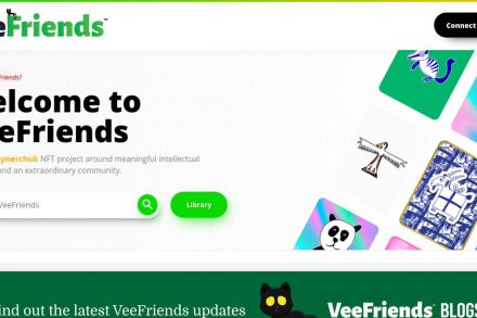 veefriends homepage screenshot
