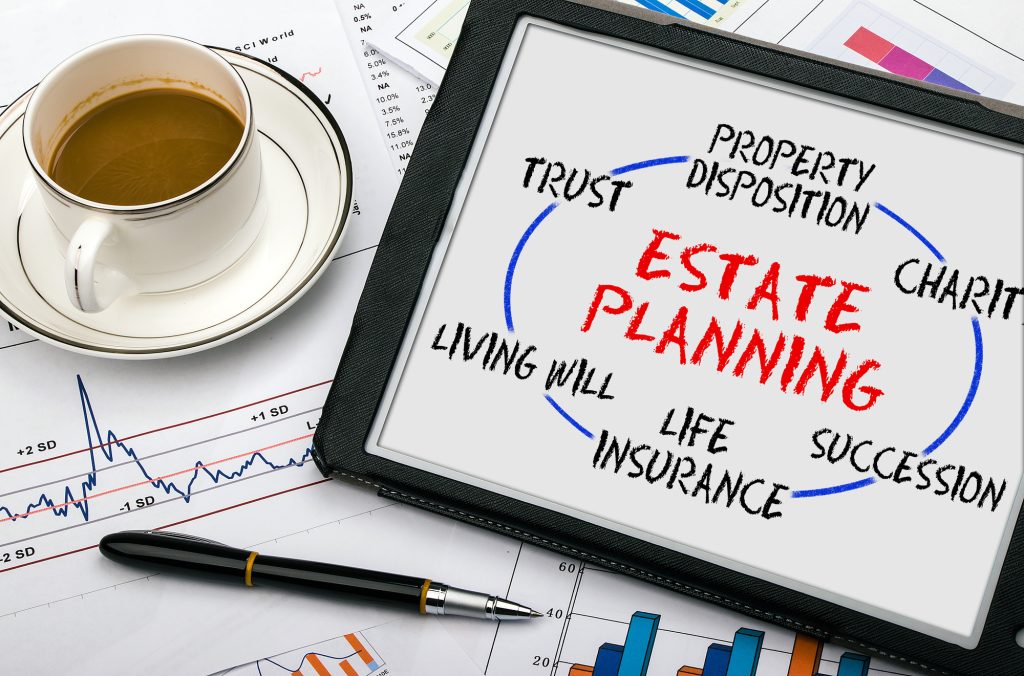 Real Estate Planning Concept on Tablet PC
