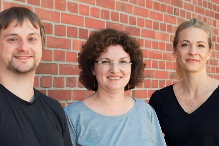 Founding team of Soluterials: Uwe Arlic, Dr. Alla Kasakewitsch and Christina Walch und (Picture: Soluterials)