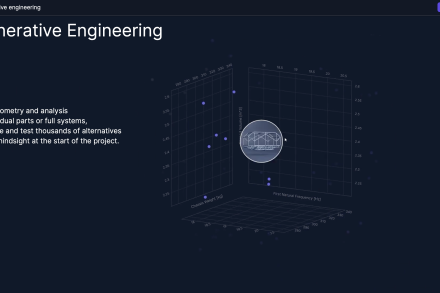 screenshot Generative Engineering website